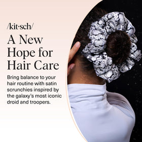 Kitsch satin scrunchies lifestyle scene