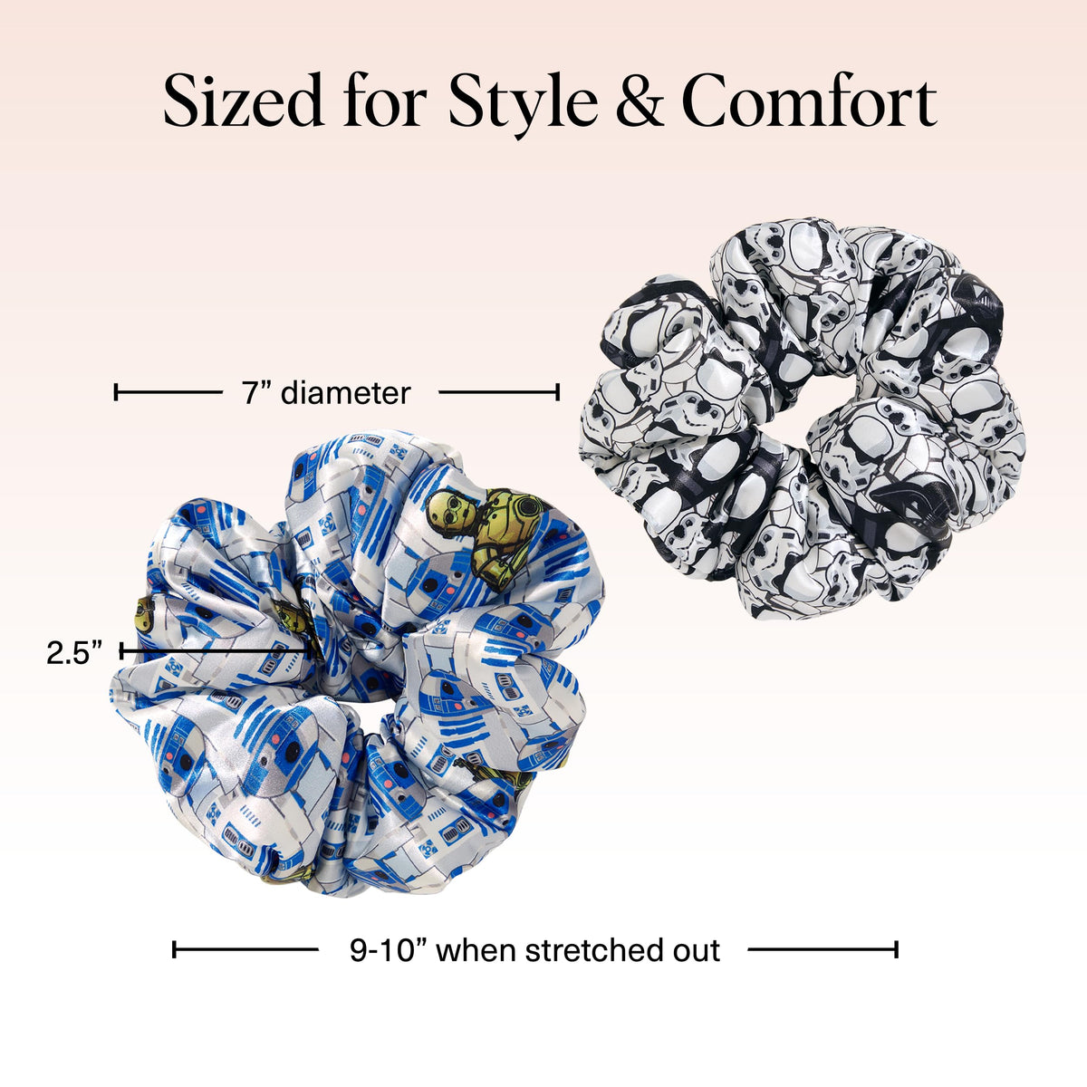 Kitsch satin scrunchies packaging