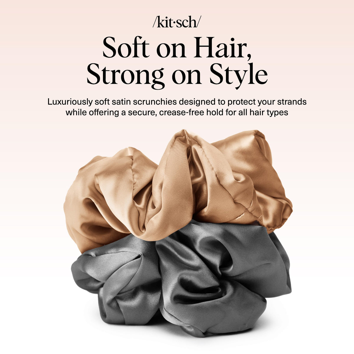 Kitsch Satin Scrunchies set of two