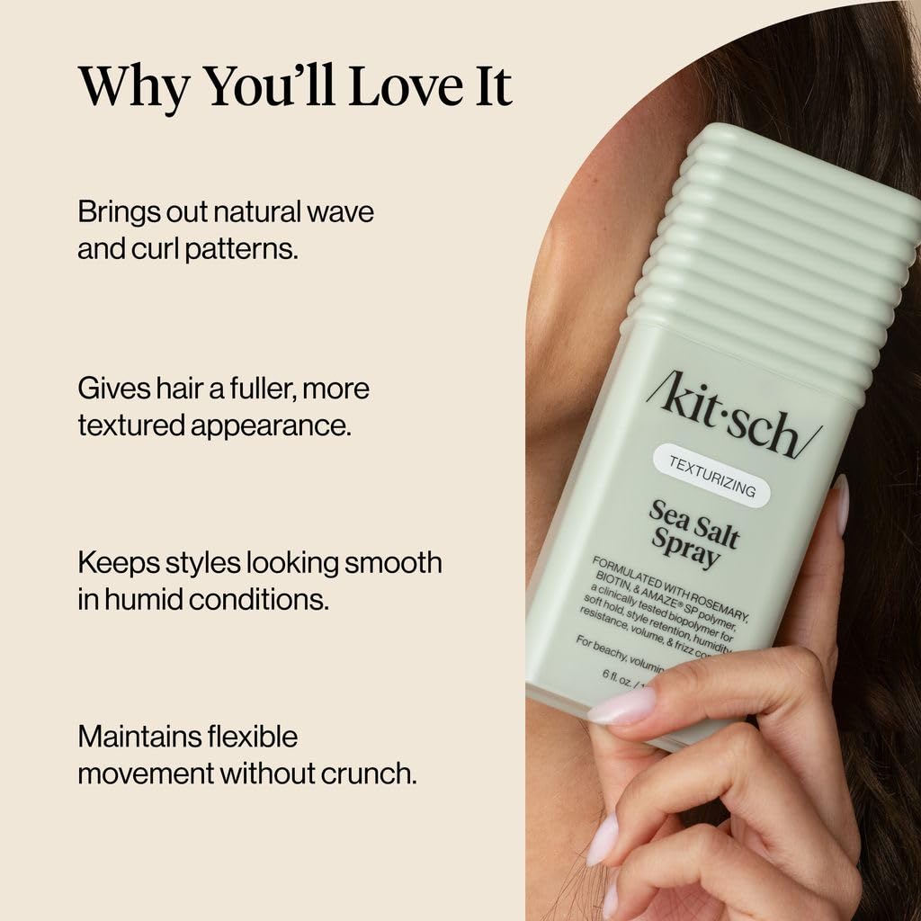 Kitsch Sea Salt Spray 177 mL bottle back view