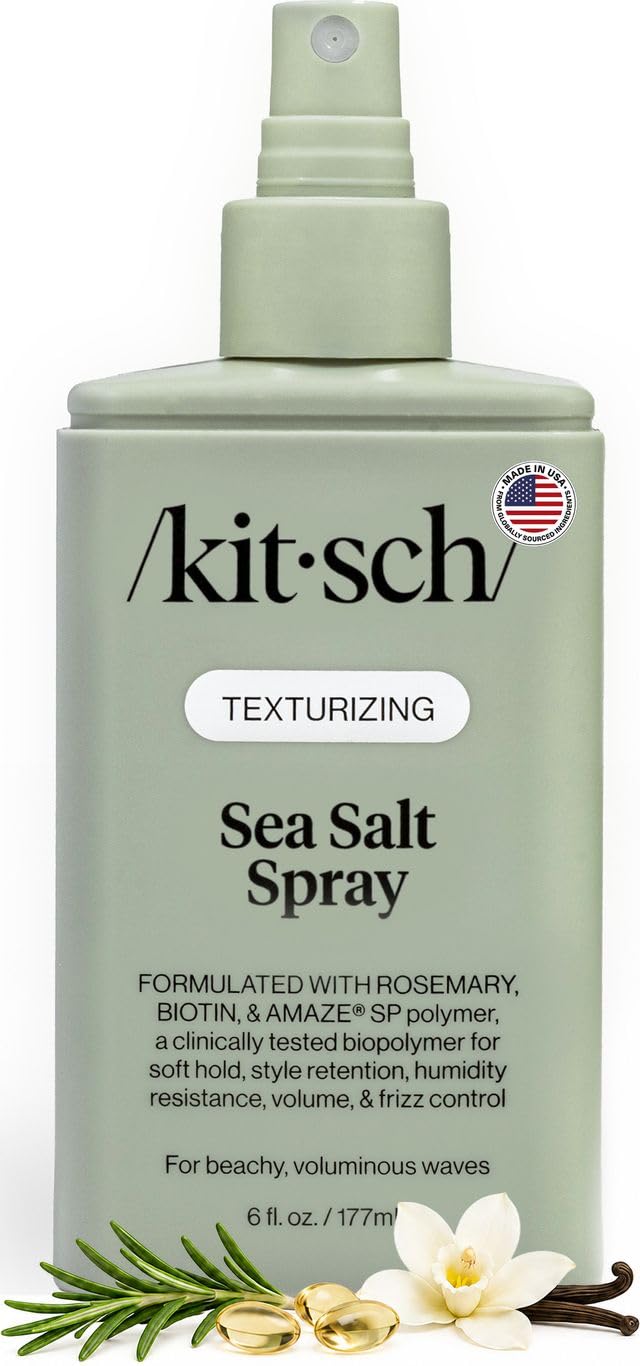 Kitsch Sea Salt Spray 177 mL front view with lavender and rosemary scent