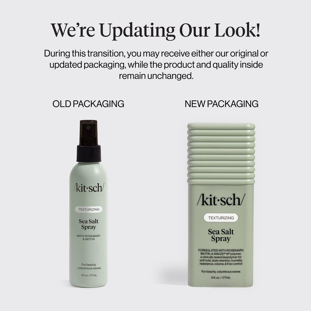 Kitsch Sea Salt Spray 177 mL on a beach setting