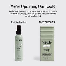 Kitsch Sea Salt Spray 177 mL on a beach setting
