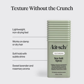 Kitsch Sea Salt Spray 177 mL with rosemary and biotin ingredients