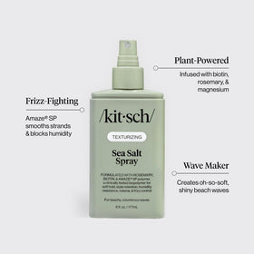 Kitsch Sea Salt Spray 177 mL with tousled hair styling