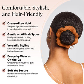 Kitsch Sedona scrunchies in a hair styling scenario