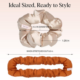 Kitsch Sedona scrunchies in a travel bag