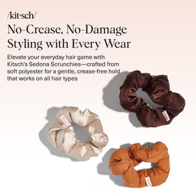 Kitsch Sedona scrunchies showing soft fabric texture