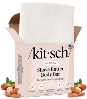 Kitsch Shaving Soap Bar front view with packaging