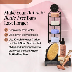Kitsch Shea Butter Conditioner Bar texture