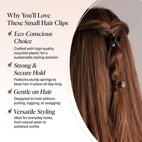 Kitsch Small Hair Clip in use with casual hairstyle