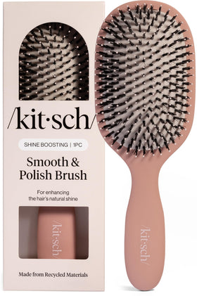 Kitsch Smooth & Polish Hair Brush Terracotta front view