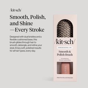 Kitsch Smooth & Polish Hair Brush Terracotta side view