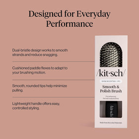 Kitsch Smooth & Polish Hair Brush with flexible rubber pad