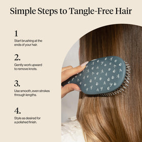 Kitsch Smooth & Polish Hair Brush with natural light background