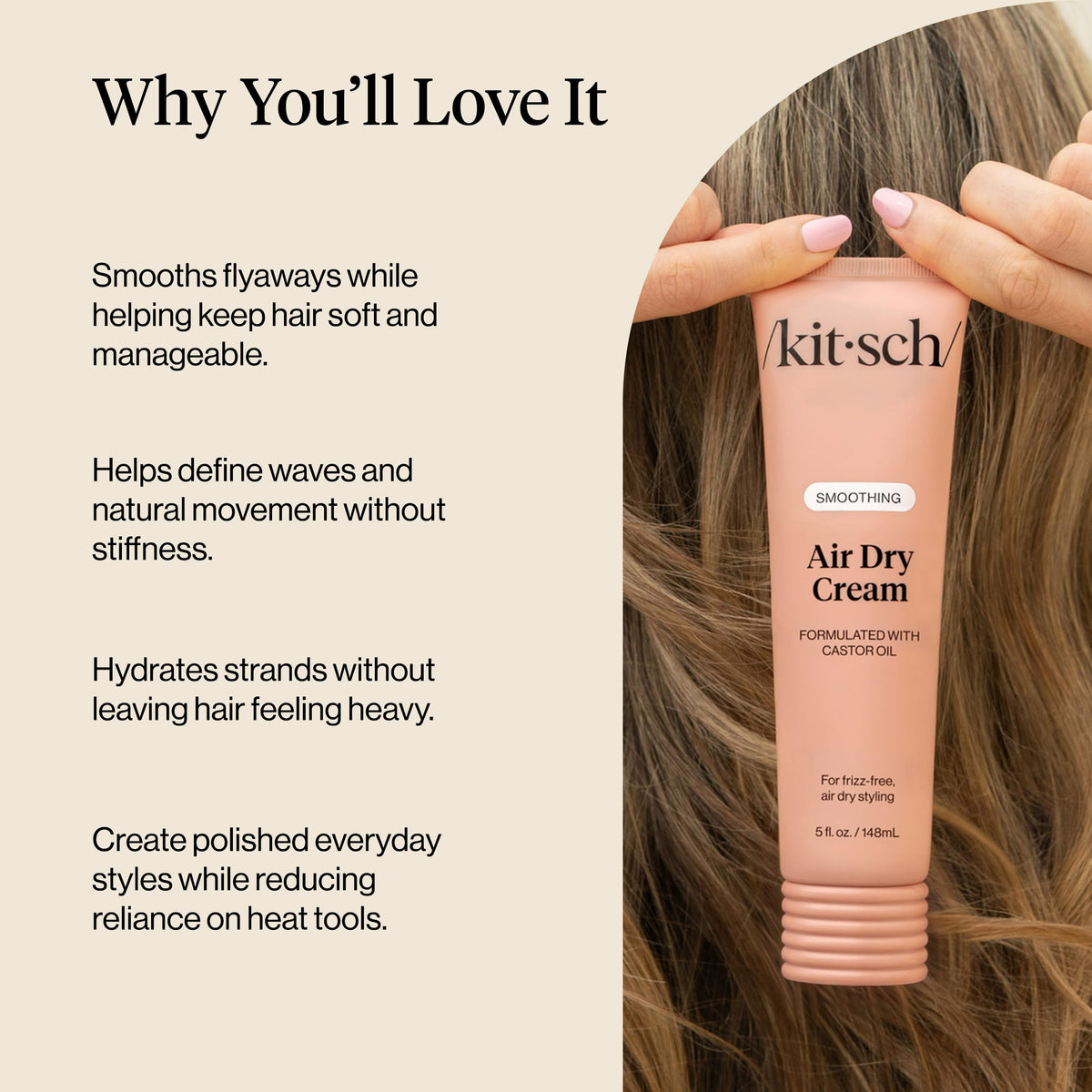 Kitsch Smoothing Air Dry Cream packaging