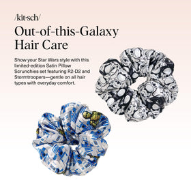 Kitsch Stormtrooper satin scrunchie front view