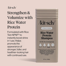Kitsch Strengthening Rice Water Shampoo 12.3 oz eco-friendly packaging
