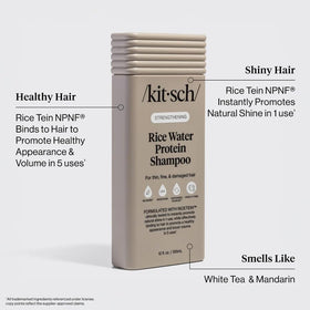 Kitsch Strengthening Rice Water Shampoo 12.3 oz side view