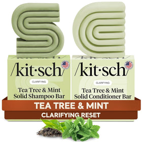 Kitsch Tea Tree Shampoo and Conditioner Set front view with packaging