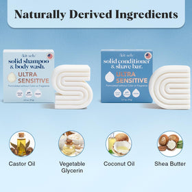 Kitsch Ultra Sensitive Bar Soap Set in travel bag