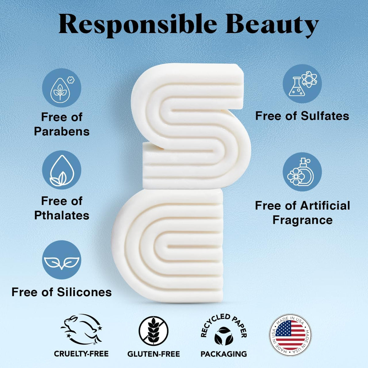 Kitsch Ultra Sensitive Bar Soap Set with ingredients list