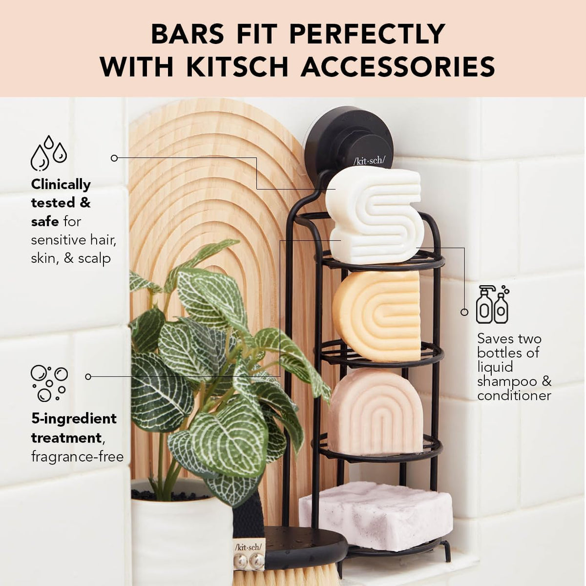 Kitsch Ultra Sensitive Shampoo Bar ingredients close-up