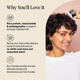Kitsch Volumizing Rice Protein Dry Shampoo Powder Puff side view
