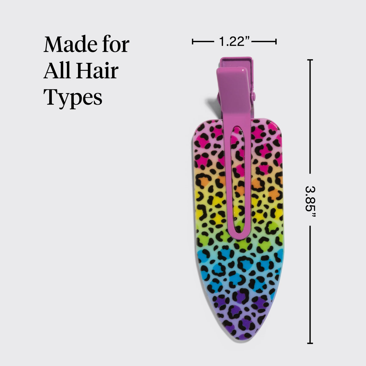 Kitsch XL Creaseless Hair Clips in use during makeup application