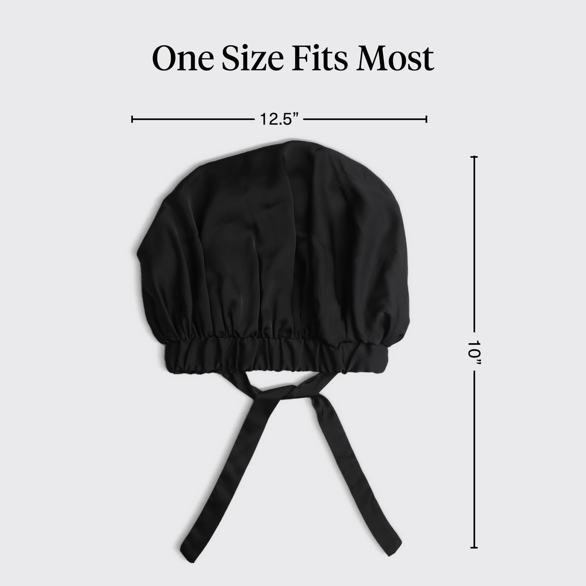 Kitsch XL Satin Bonnet laid flat, showcasing texture