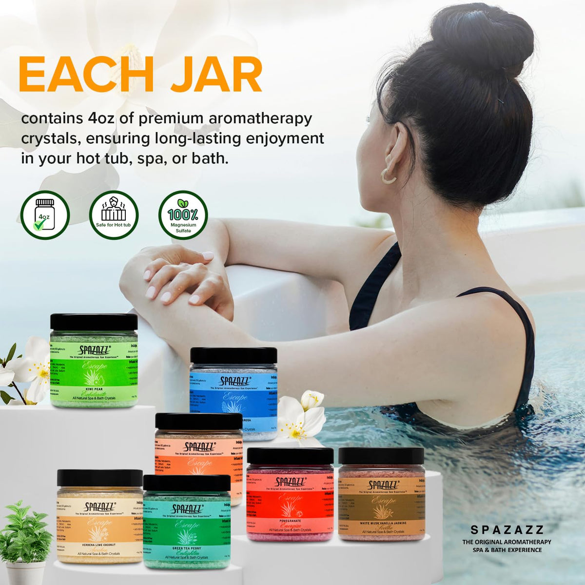 Kiwi Pear scent bath salt from Spazazz