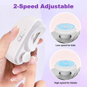 Kiwtreby Electric Nail Clipper in hand for easy use