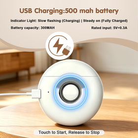 Kiwtreby Electric Nail Clipper showing touch-sensitive button