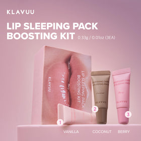KLAVUU Lip Sleeping Mask application on lips