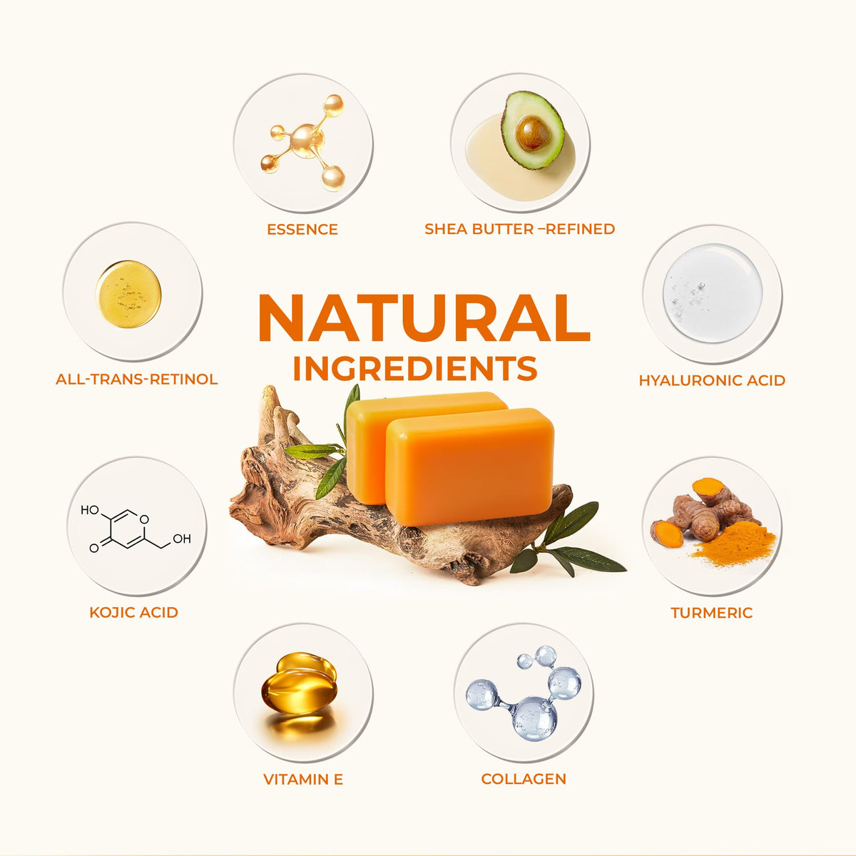 KlearBloom Kojic Acid Soap Bar on a bathroom counter