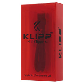 KLIPP Toenail Clippers with a measuring tape for size reference