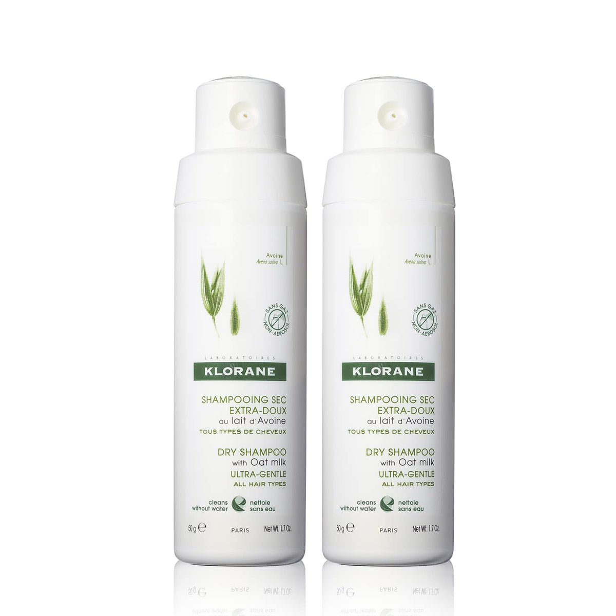 Klorane Oat Milk Powder Dry Shampoo 1.7 oz front view