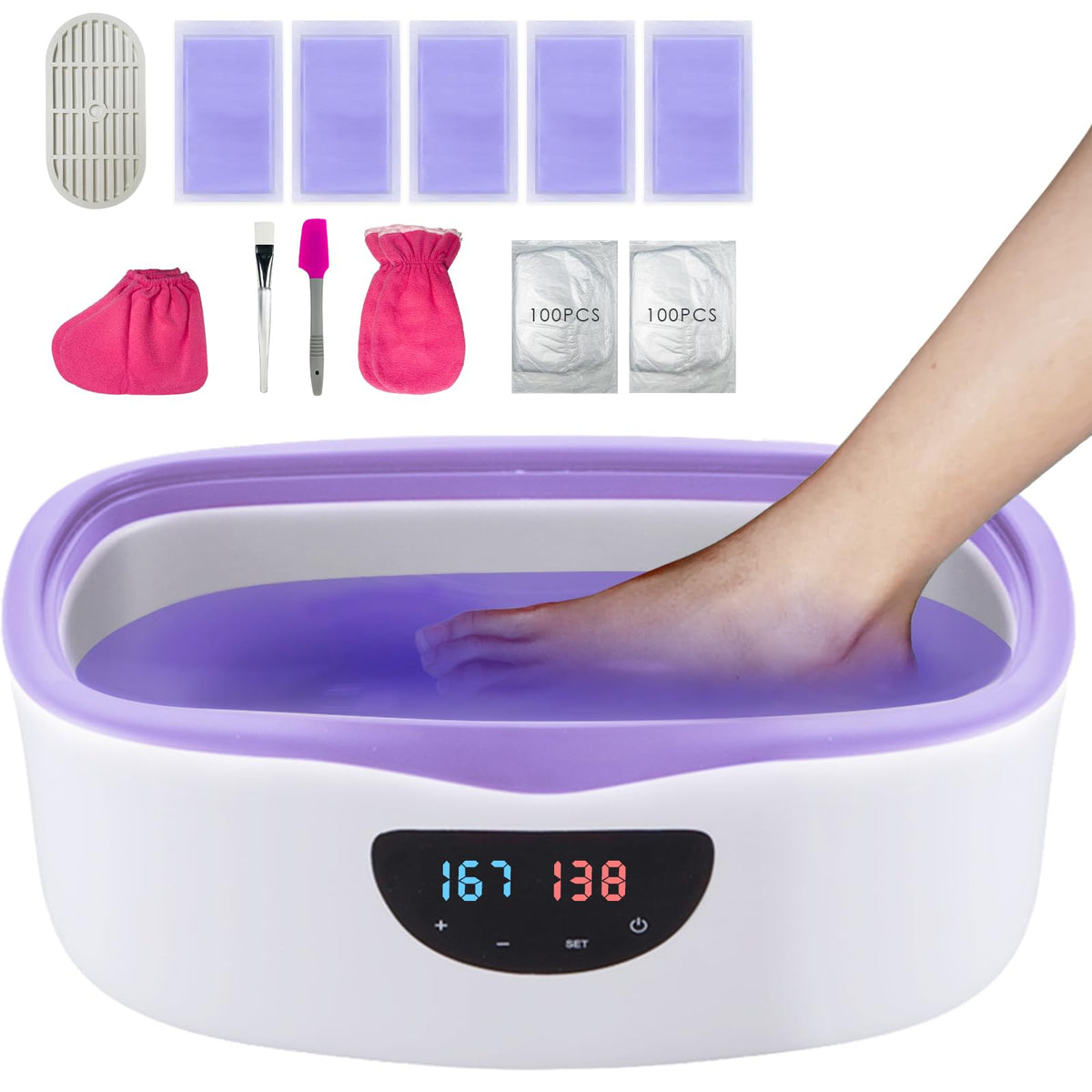 KmaxShip Paraffin Wax Machine front view with digital display