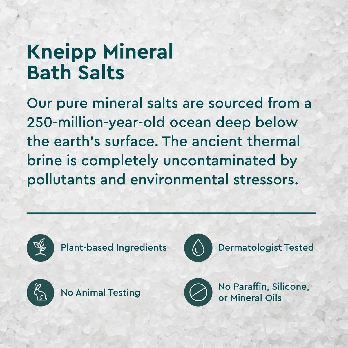 Kneipp Joint & Muscle Mineral Bath Salt in a relaxing bath setting