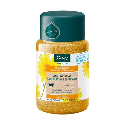 Kneipp Joint & Muscle Mineral Bath Salt with Arnica front view