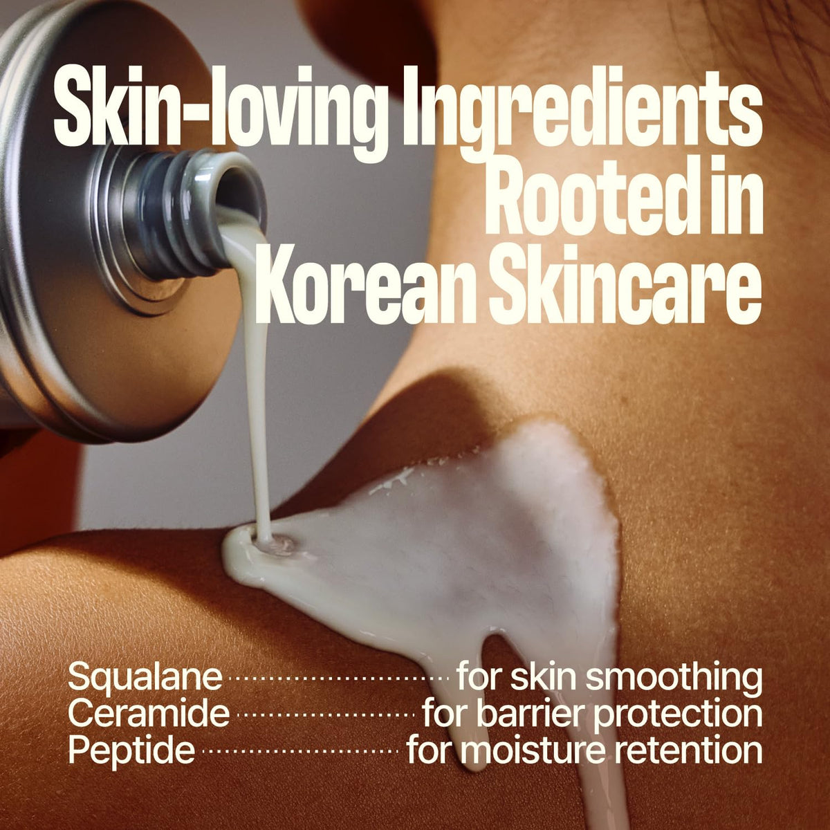 Knock Melt-In Body Toner Caramelt in a bathroom setting