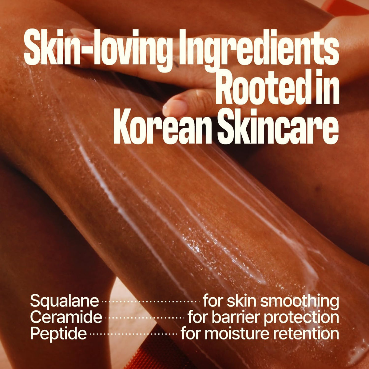 Knock Melt-In Body Toner with Caramelt scent packaging