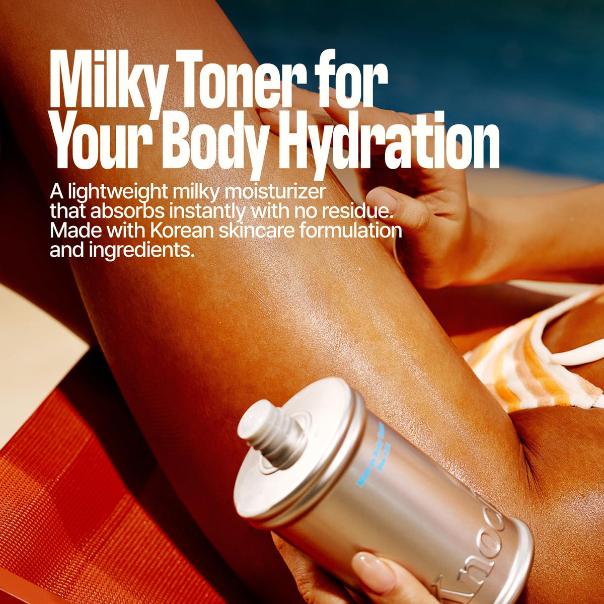 Knock Melt-In Body Toner with Pistachio scent packaging