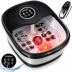 KNQZE Collapsible Foot Spa Bath front view with control panel