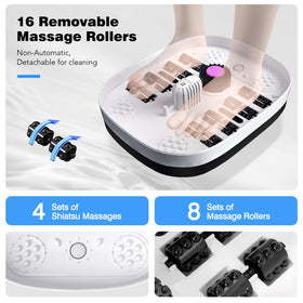 KNQZE Foot Spa Bath with massage rollers and pumice stone