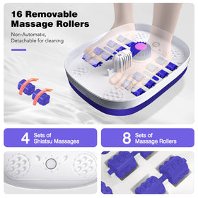 KNQZE Foot Spa Bath with timer and red light