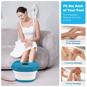 KNQZE foot spa with pumice stone and herbal medicine box
