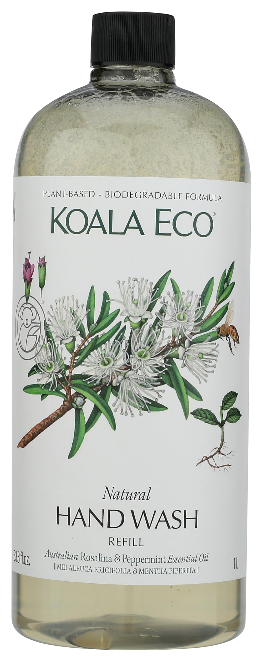 Koala Eco Hand Wash Refill Rosalina & Peppermint 34oz front view