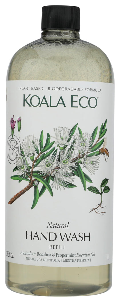 Koala Eco Hand Wash Refill Rosalina & Peppermint 34oz front view