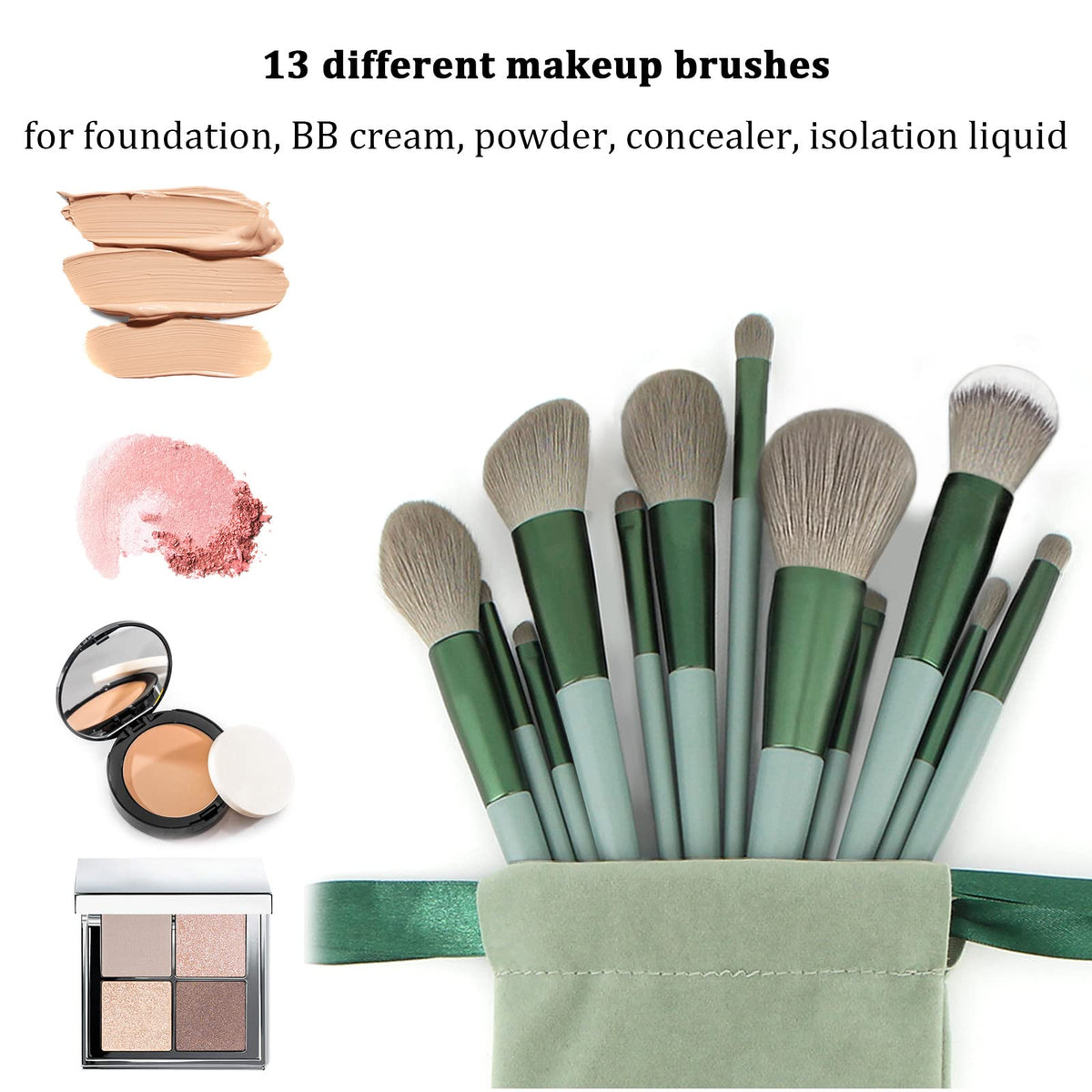 Koccido silicone face-pack brush included in the set